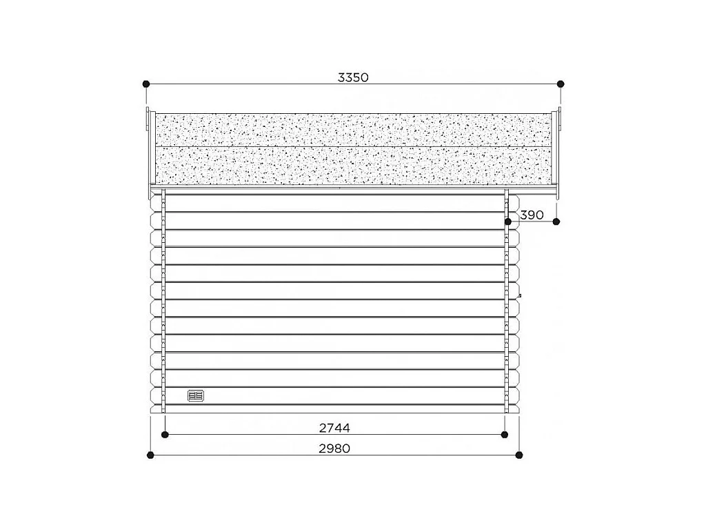 Abri de Jardin Solid Lannion (8.88 m²) - 298 x 298 cm