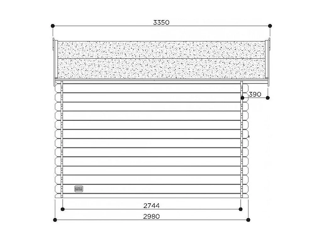 Abri de Jardin Solid Lannion (8.88 m²) - 298 x 298 cm