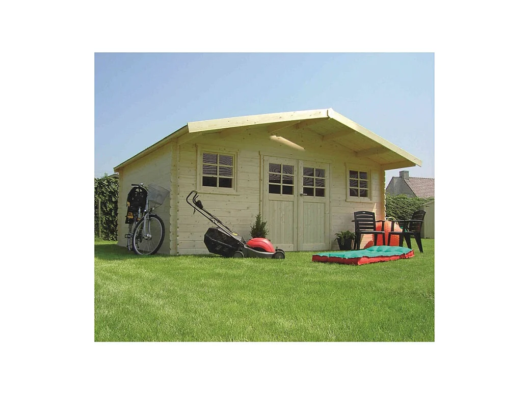 Abri Jardin Solid MONTREUX 5,08x5,08m (25,81m²) - Bois Imprégné