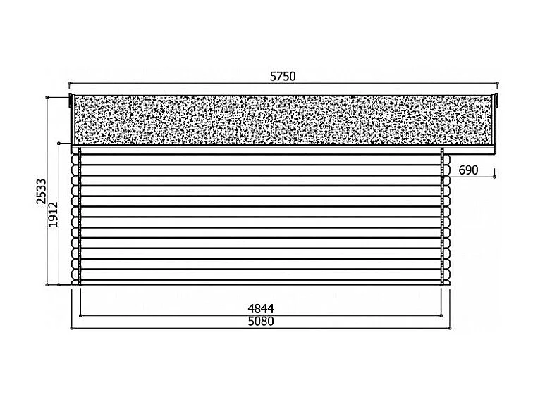 Abri Jardin Solid MONTREUX 5,08x5,08m (25,81m²) - Bois Imprégné
