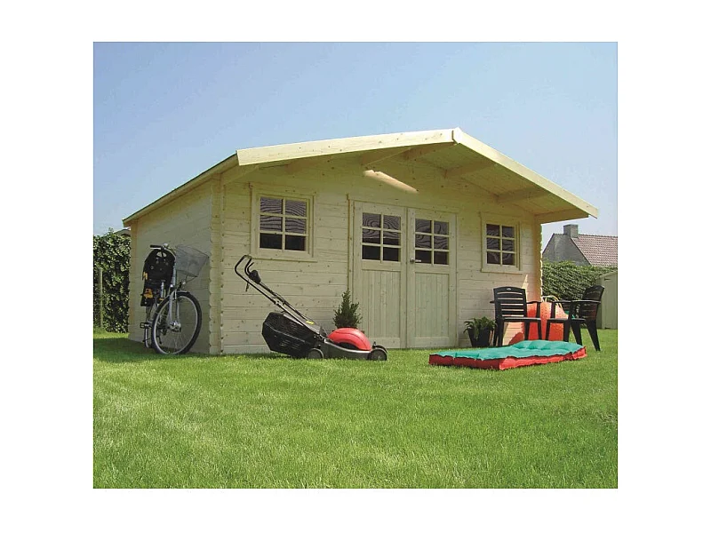 Abri Jardin Solid MONTREUX 5,08x5,08m (25,81m²) - Bois Imprégné