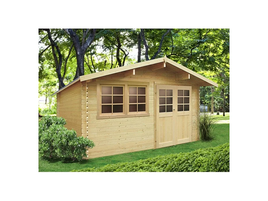 Abri Jardin Solid Niort 12.46m² - Bois Autoclave Traité