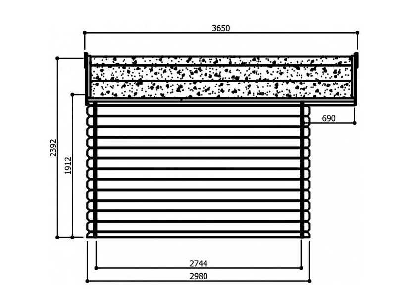 Abri Jardin Solid Niort 12.46m² - Bois Autoclave Traité