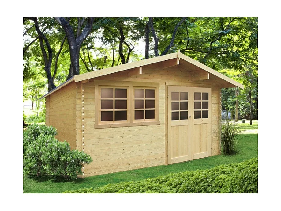 Abri Jardin Solid Niort 12.46m² - Bois Autoclave Traité