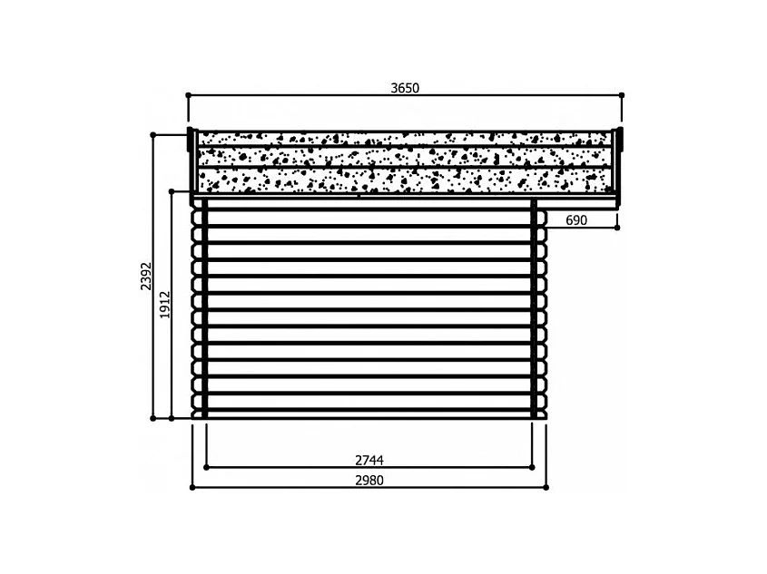 Abri de Jardin Solid Dole (11.56 m²) - 388x298 cm