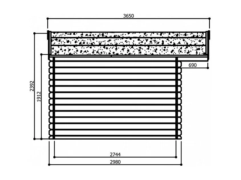 Abri de Jardin Solid Dole (11.56 m²) - 388x298 cm