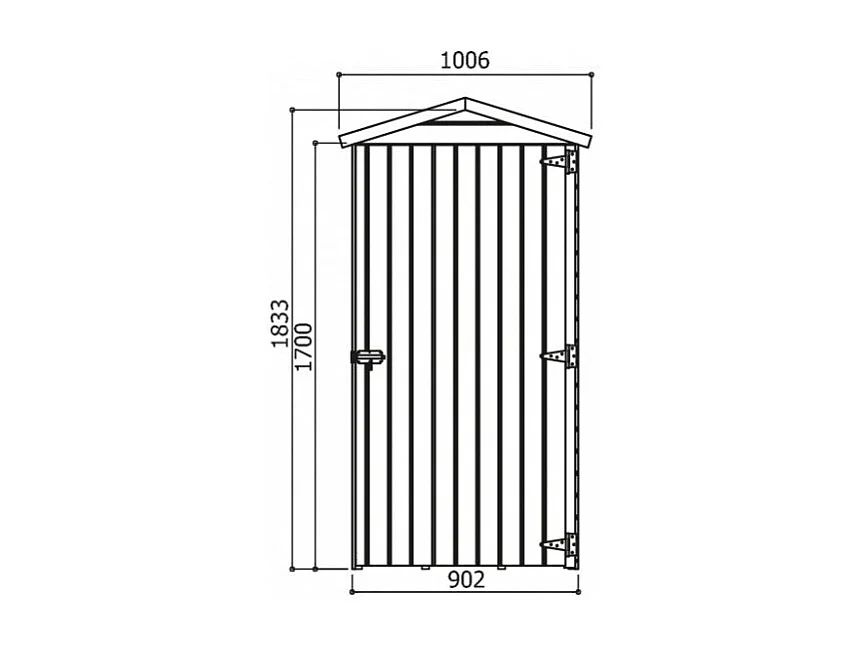 Abri de jardin Solid Traditional - 902x960 cm (0.87 m²) - Rangement extérieur
