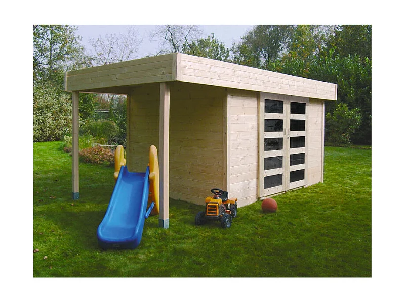 Abri de Jardin Solid LARVIK - 7.96 m² - x cm (Résistant et Spacieux)
