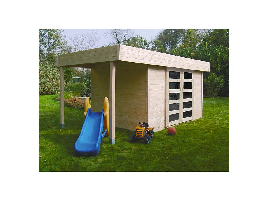 Abri de Jardin Solid LARVIK - 7.96 m² - x cm (Résistant et Spacieux)
