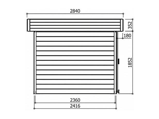 Abri de Jardin Solid LARVIK - 7.96 m² - x cm (Résistant et Spacieux)