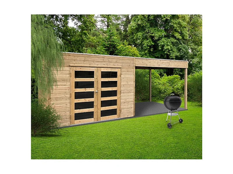 Abri de Jardin Solid Salerno (5.37 m²) - Résistant & Spacieux