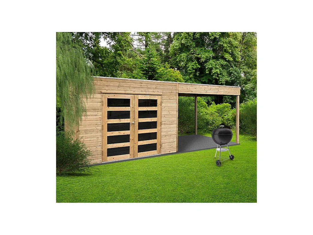 Abri de Jardin Solid Salerno (5.37 m²) - Résistant & Spacieux