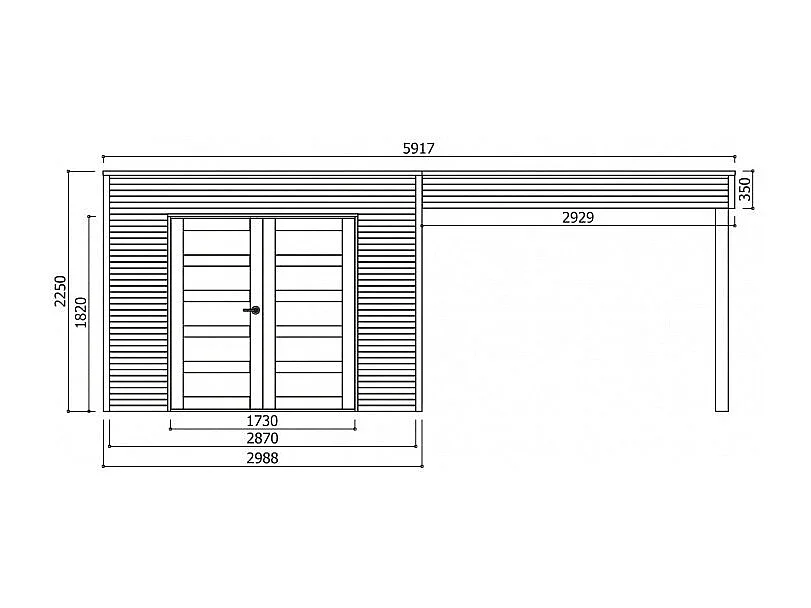 Tuinhuis Solid Salerno (5,37 m²) - Duurzaam & Ruim