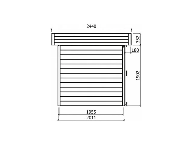 Abri de Jardin Solid OSLO - 6.05 m² - 301.1x201.1 cm