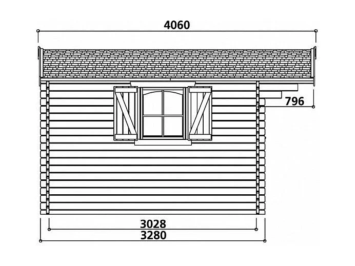 Abri de jardin Solid MORZINE - 12.73m² - 388x328cm