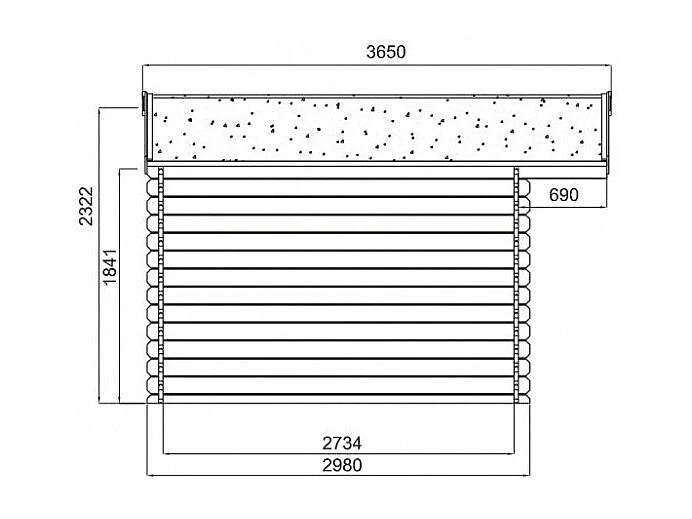 Abri de Jardin Solid Salzburg (11.56 m²) - 388x298 cm
