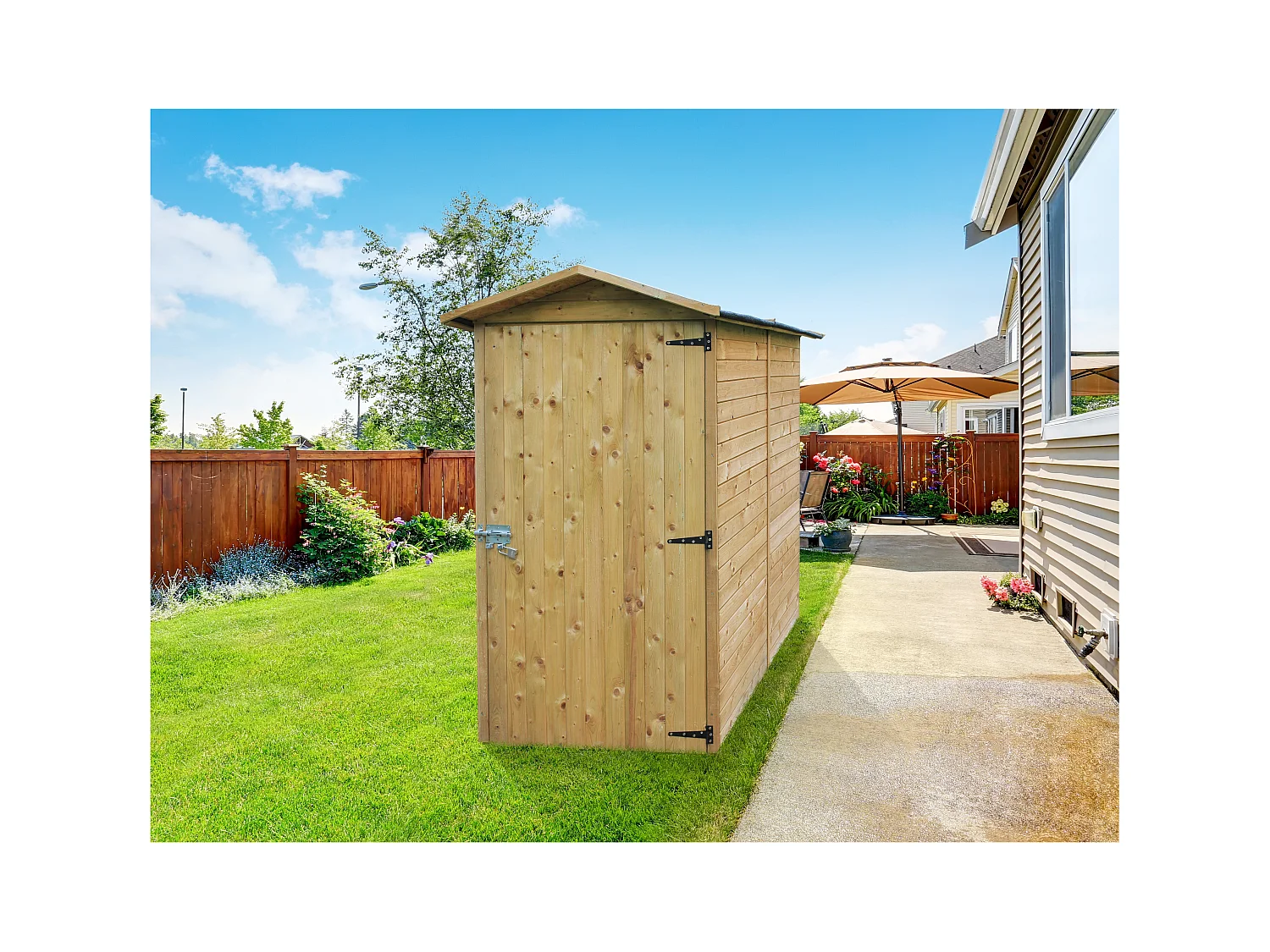 Abri de Jardin Solid Traditional - 902x1832 cm (1.66 m²) - Rangement Extérieur