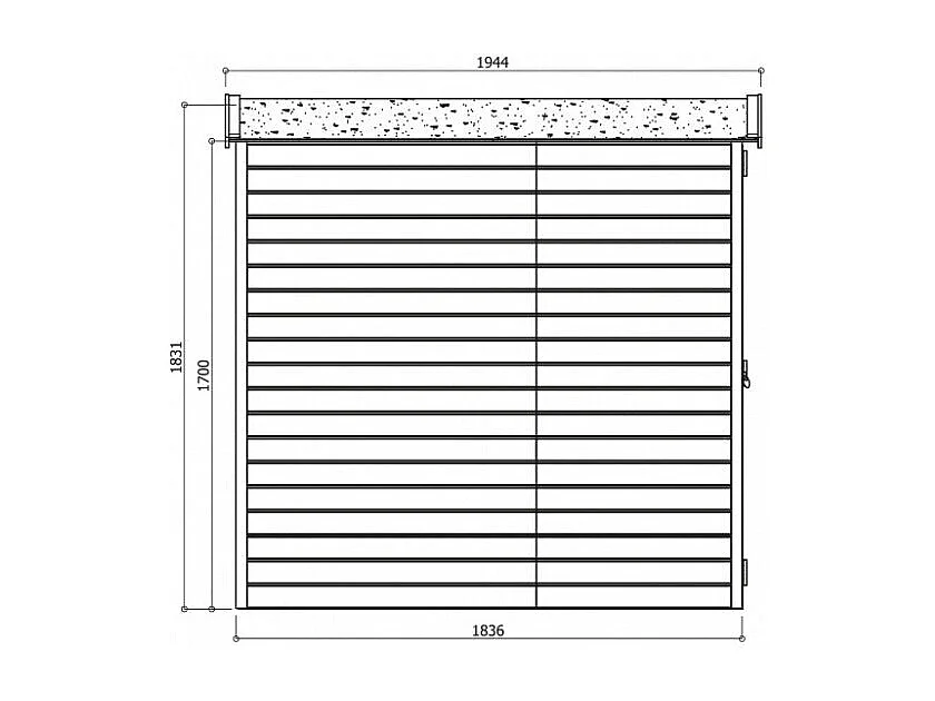Abri de Jardin Solid Traditional - 902x1832 cm (1.66 m²) - Rangement Extérieur