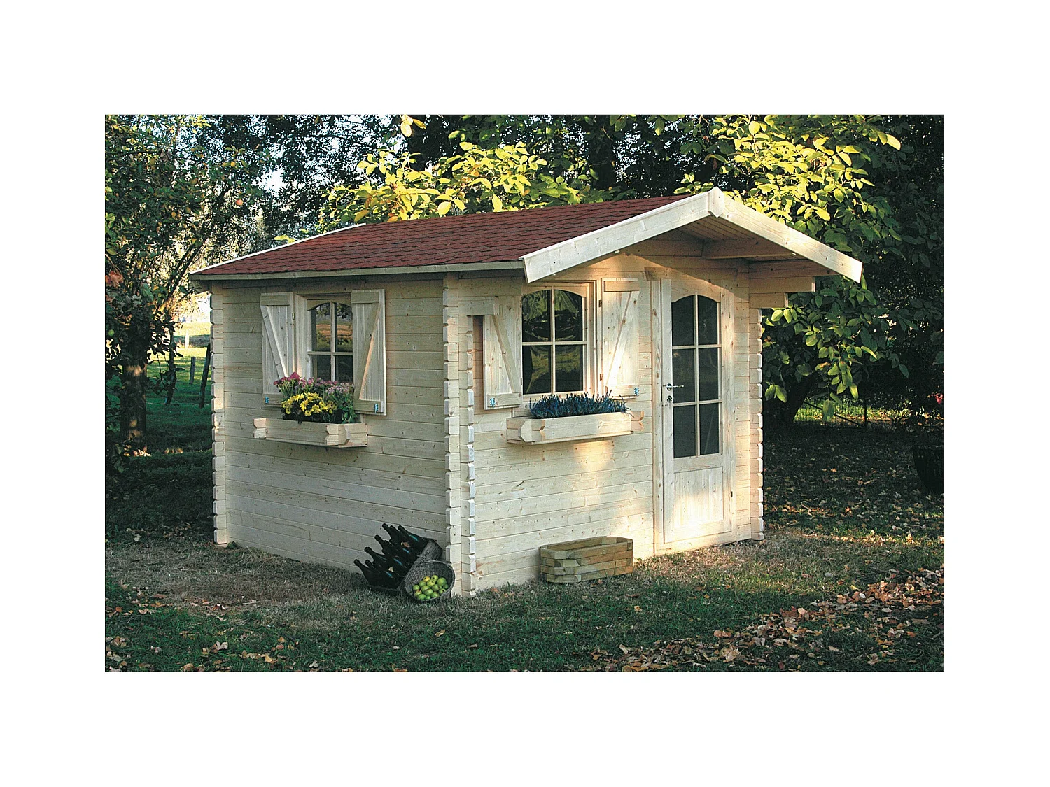 Abri de jardin Solid SERVOZ 8.88m² - 298x298cm