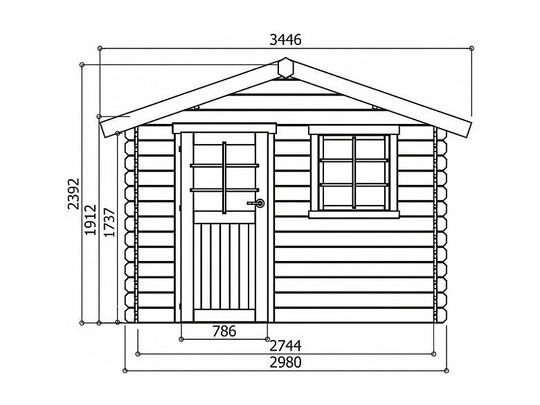 Abri de Jardin Solid Saran (5.9 m²) - 298 x 198 cm