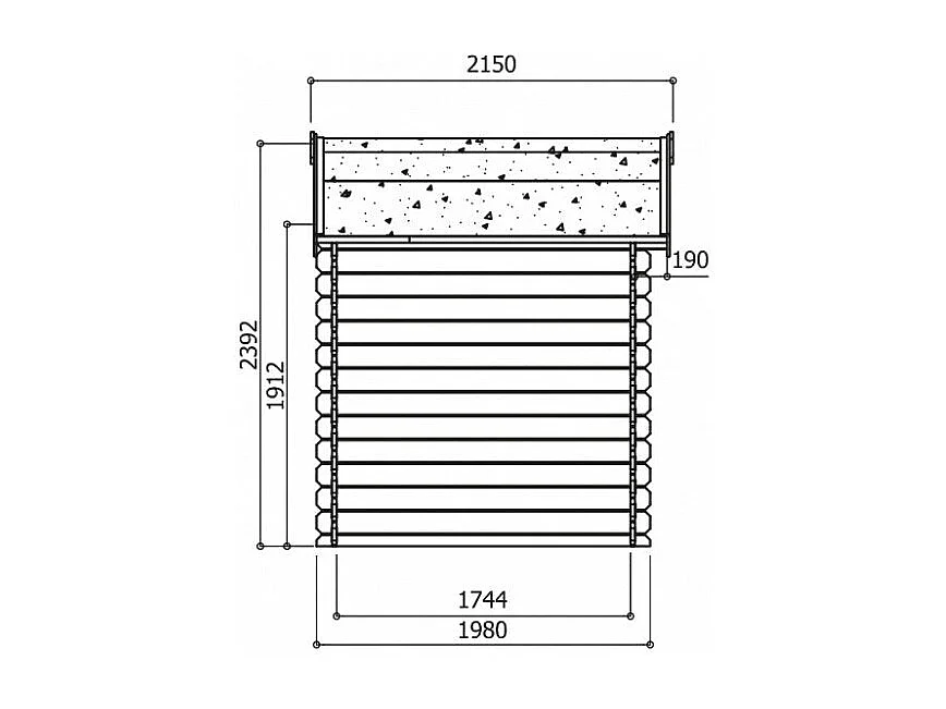 Abri de Jardin Solid Saran (5.9 m²) - 298 x 198 cm