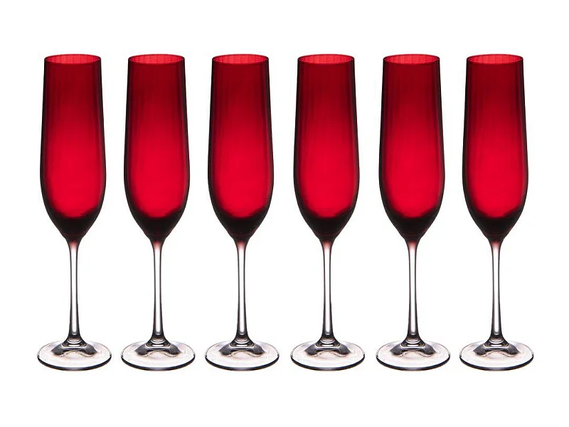 Flûte rouge Santa 19 cl (lot de 6)