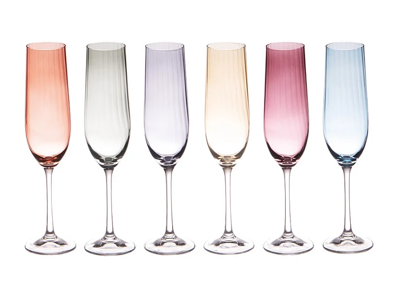 Coffret de 6 flûtes Lumen 19 cl