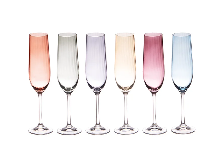 Coffret de 6 flûtes Lumen 19 cl