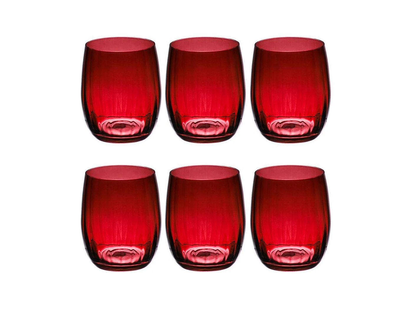 Gobelet rouge Santa 30 cl (lot de 6)