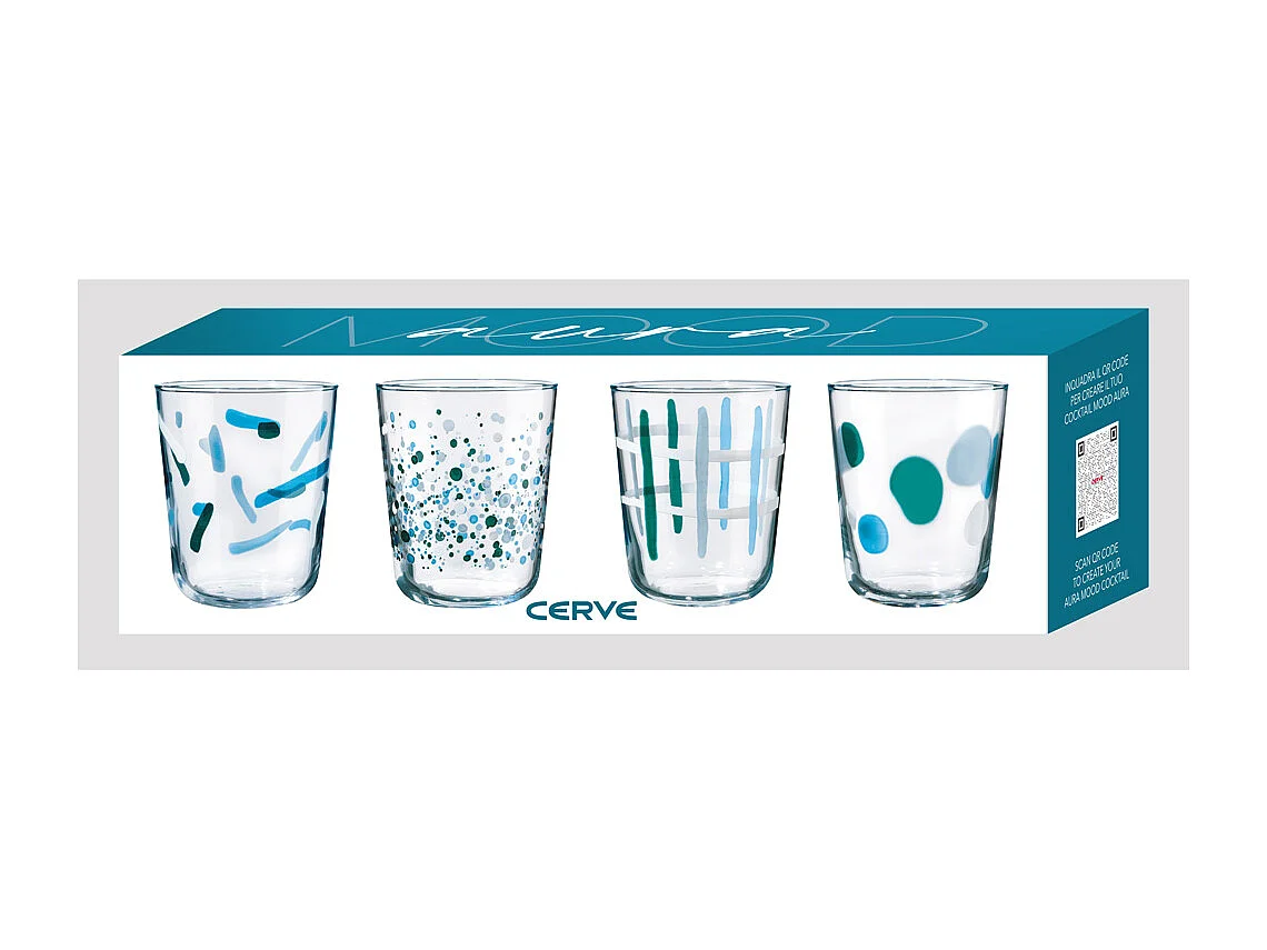 Boite de 4 gobelets Aura 31,5 cl