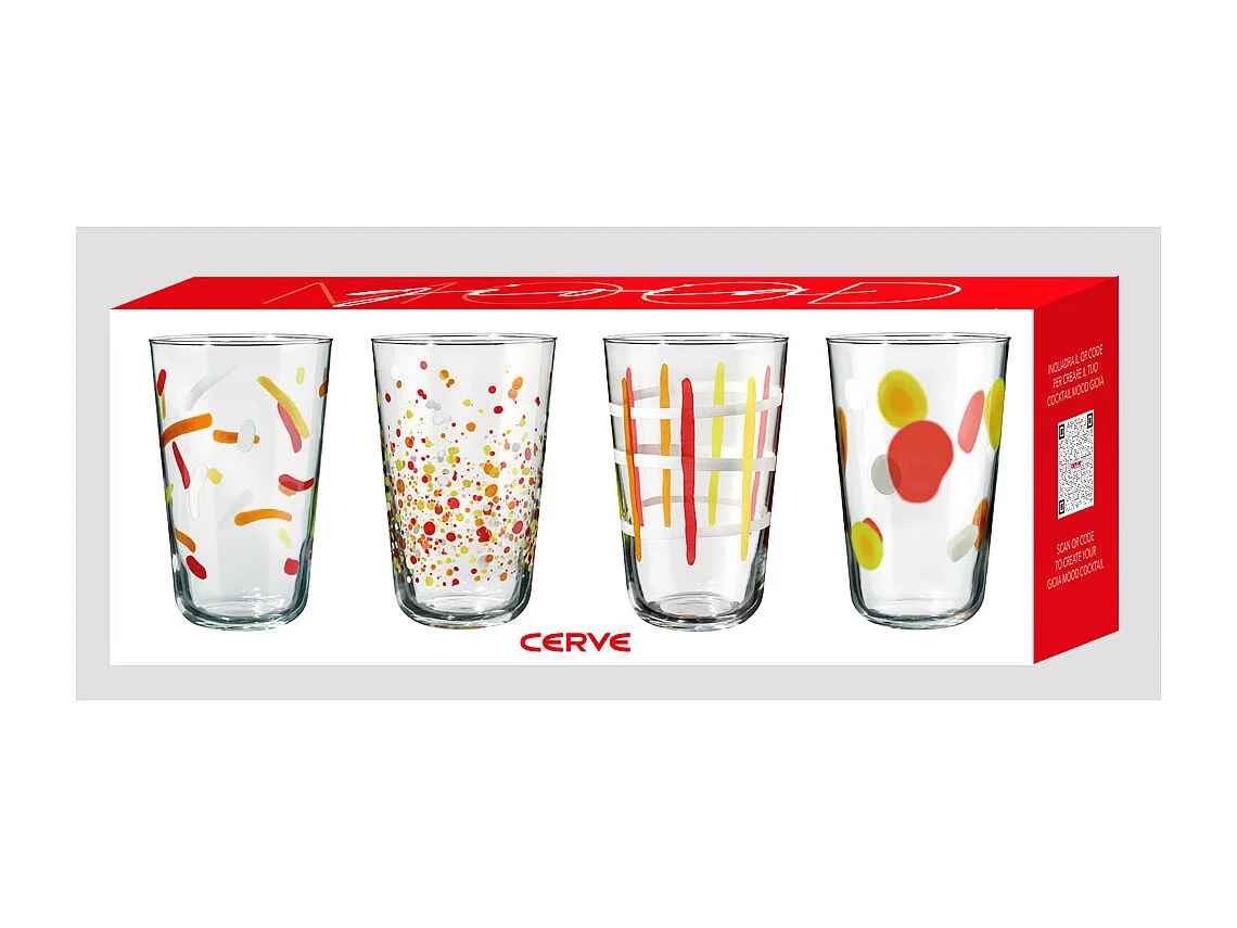 Boite de 4 gobelets Gioia 40 cl