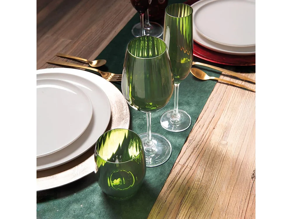 Gobelet vert Santa 30 cl (lot de 6)