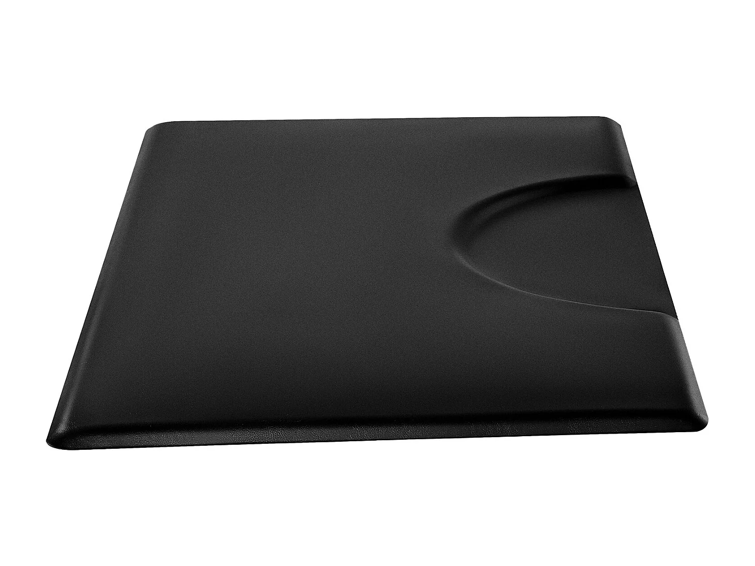 Tapis de Salon SucceBuy pour Coiffeurs, Rectangulaire, Anti-Fatigue, 152.5 x 91.5 cm, en PVC + PU de 2.3 cm D'Épaisseur, avec Découpe Circulaire