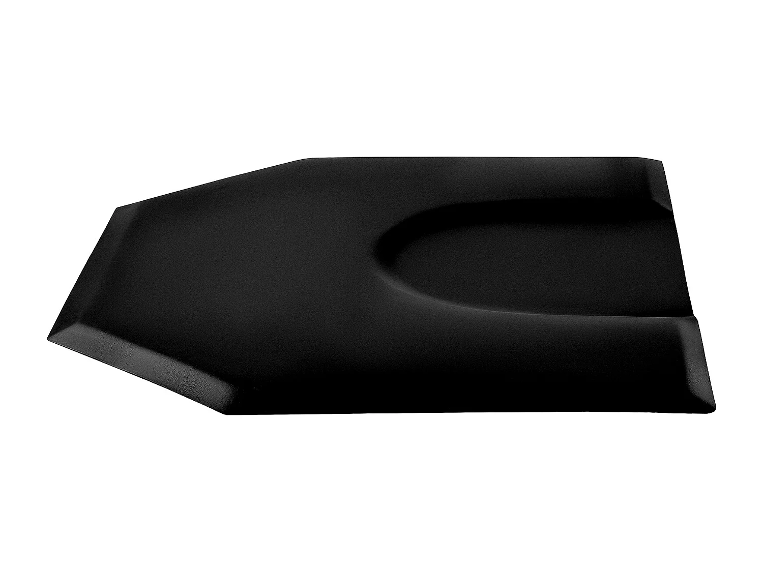 Tapis de Chaise de Salon SucceBuy Hexagonal pour Coiffeurs, 122.5 x 150.5 cm, Épaisseur de 2.5 cm, Découpe Ronde, Surface en PVC Durable et Bords