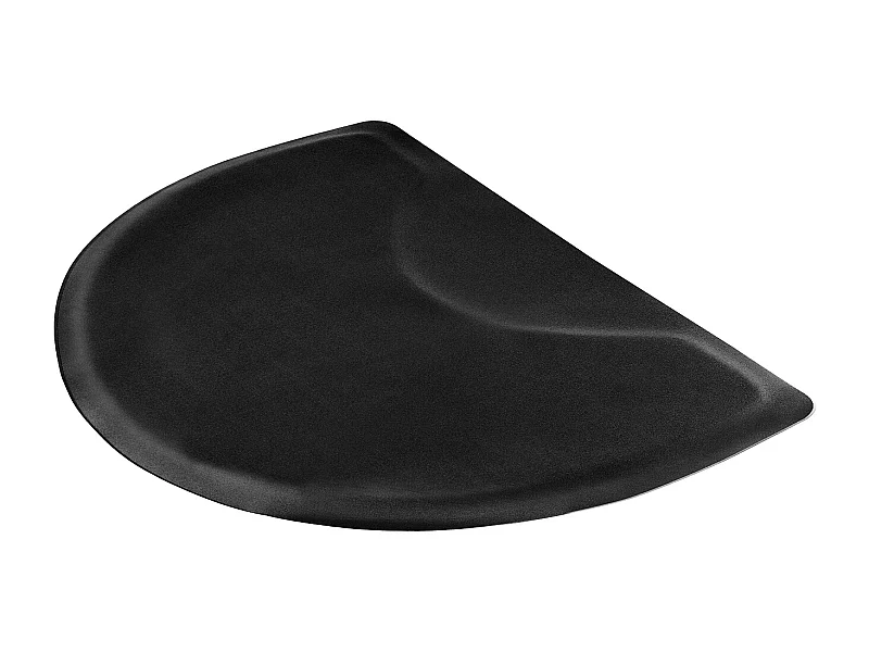 Tapis de Salon SucceBuy Demi-Cercle, 122 x 90.5 cm, Tapis de Sol Anti-Fatigue de 13 mm D'Épaisseur avec Découpe Ronde, Surface en PVC Facile à Nettoyer