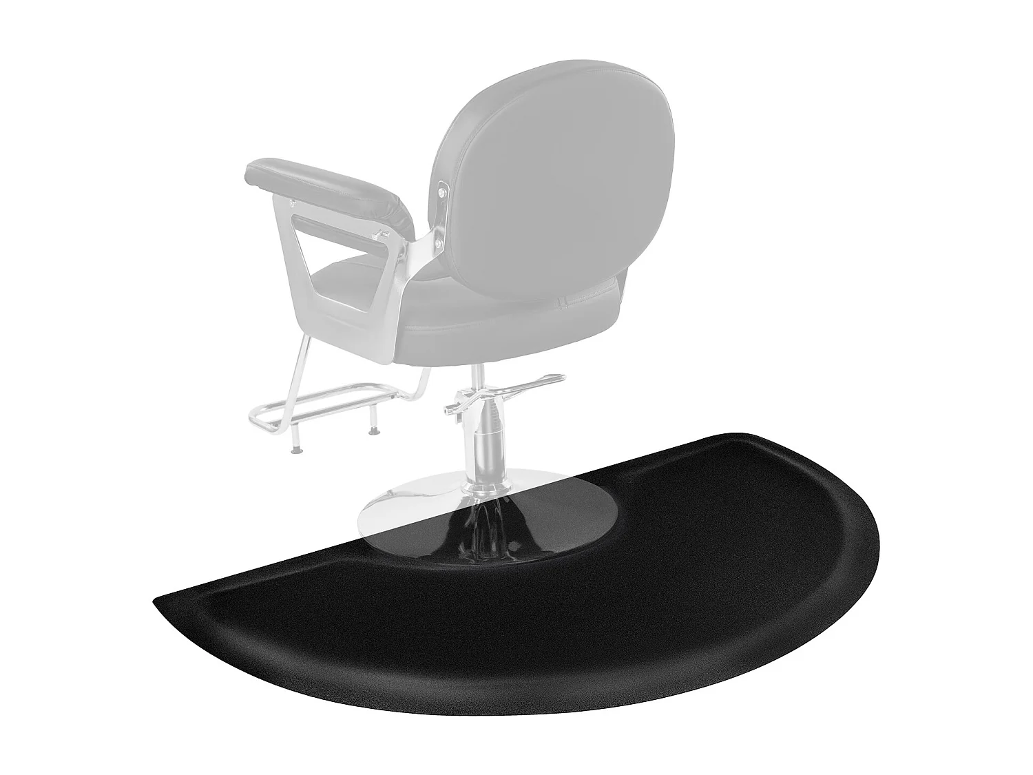 Tapis de Salon SucceBuy, 91x152 cm, Tapis Debout Semi-Circulaire, Tapis Anti-Fatigue de 13 mm D'Épaisseur, Surface en PVC Facile D'Entretien