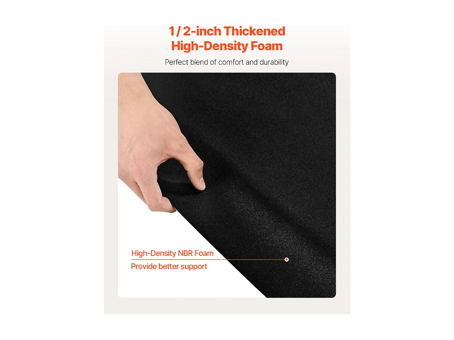 Tapis de Salon SucceBuy Coiffure, 122.5x150.5x1.3 cm, Tapis de Sol Anti-Fatigue pour Base de Chaise Ronde, Surface en PVC, Nettoyage Facile