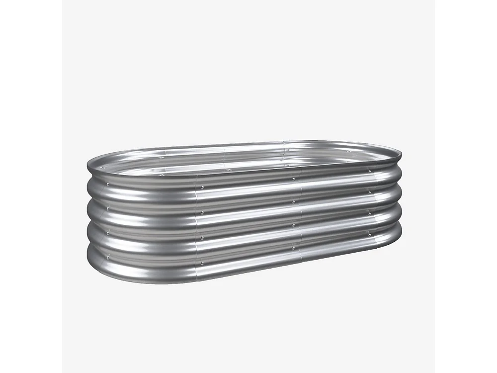 Jardinière surélevée métal kit jardinières galvanisées extérieur légumes fleurs herbes résistante antirouille montage facile 1 pièce 4x2x1ft