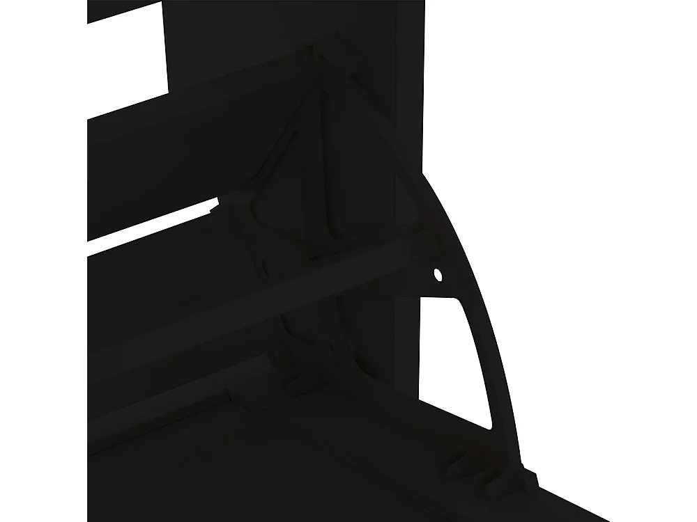 Meuble à chaussures noir 4 compartiments rabats entrée couloir