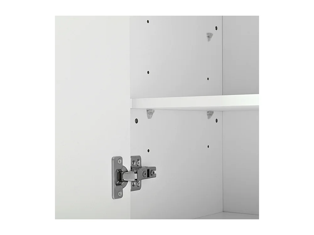 Meuble à chaussures blanc 2 en 1 portes cintrées rabattable soft close compartiments réglables banc rembourré