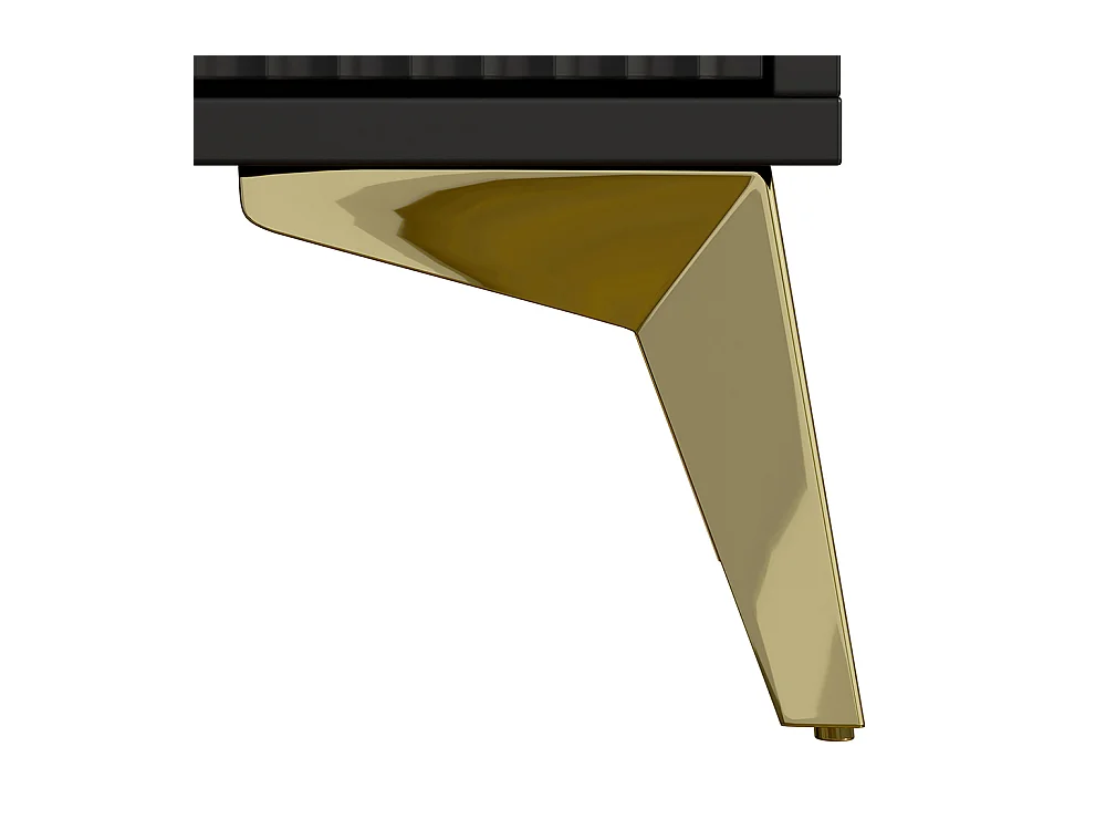 Meuble à chaussures noir 3 volets 1 tiroir 1 porte étagère étroit