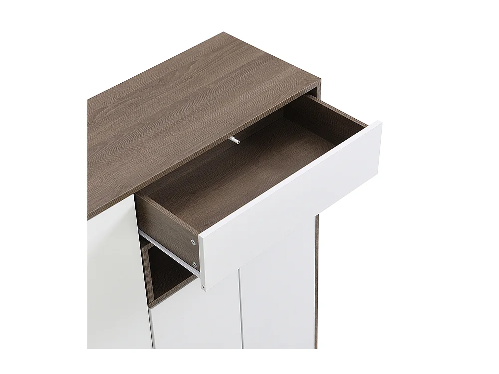 Meuble à chaussures blanc banc rangement armoire à chaussures multifonctionnelle assise rembourrée étagères réglables couloir