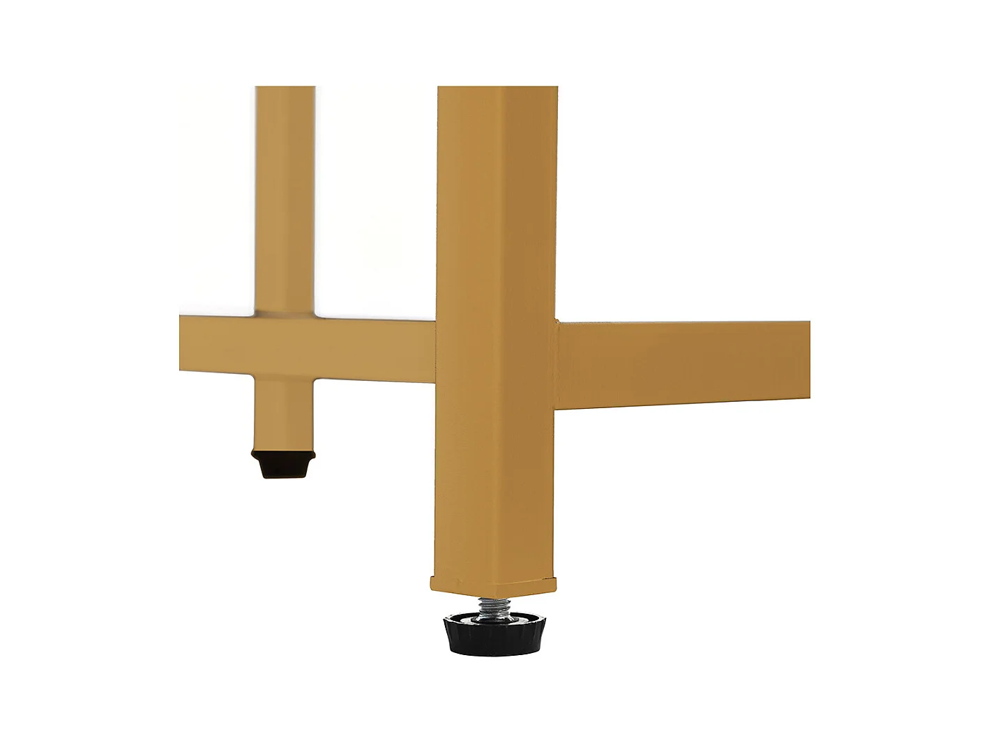 Coiffeuse blanc éclairage LED miroir pivotant prises électriques 2 tiroirs 2 étagères ouvertes pieds métal doré