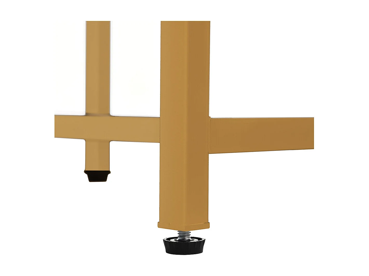 Coiffeuse blanc éclairage LED miroir pivotant prises électriques 2 tiroirs 2 étagères ouvertes pieds métal doré
