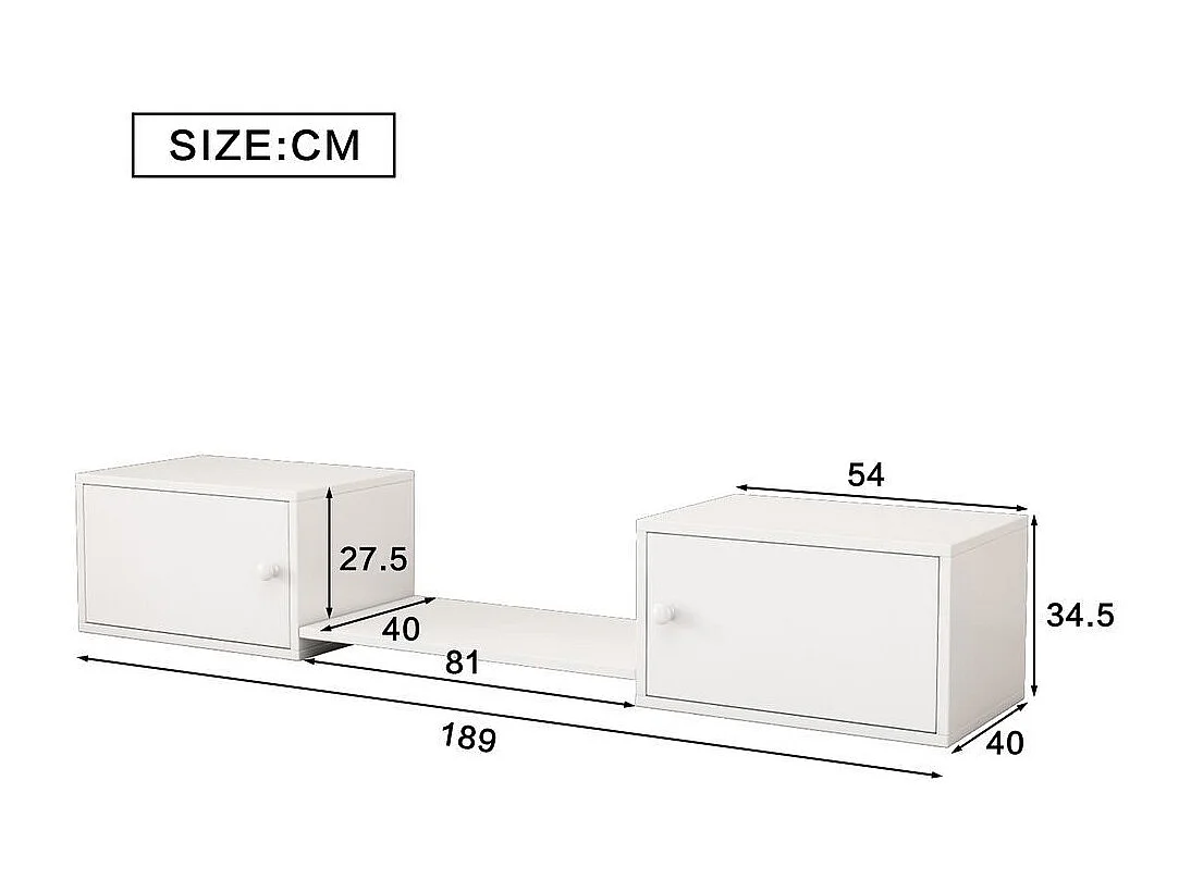 Meuble à chaussures d'entrée polyvalent changement chaussures compatible lits superposés blanc