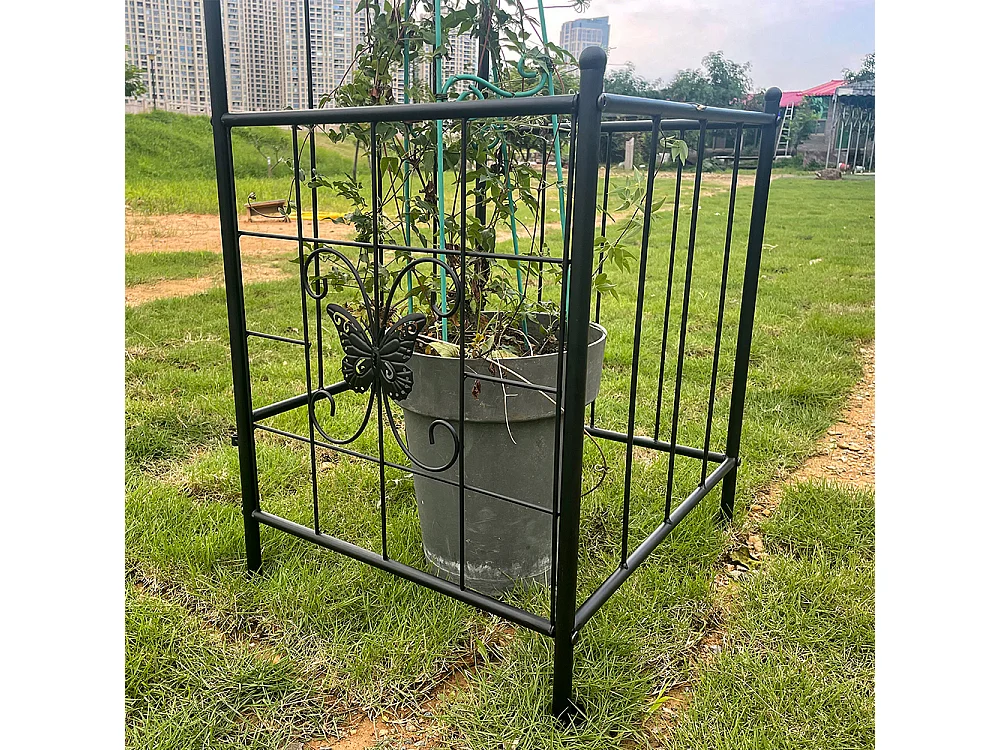 Arche jardin treillis plantes grimpantes arche métal durable extérieur mariage cérémonie fête plantes roses grimpantes pelouse cour noir