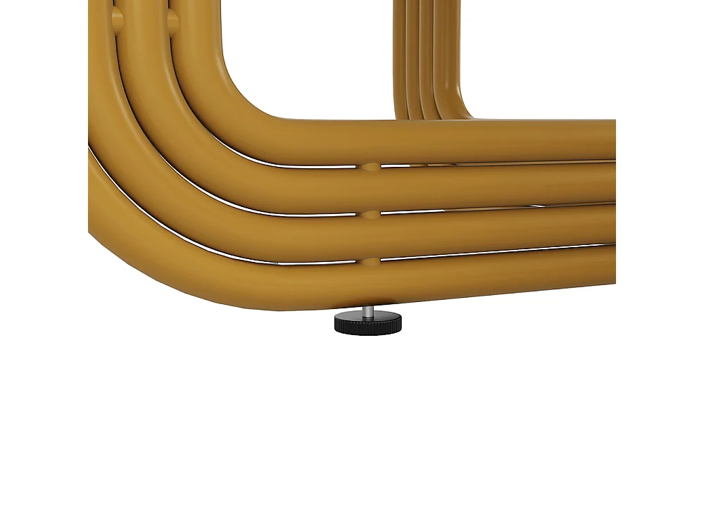 Ensemble table à manger 5 pièces 4 chaises moderne table ronde 80cm pieds dorés plateau marbré chaises gris