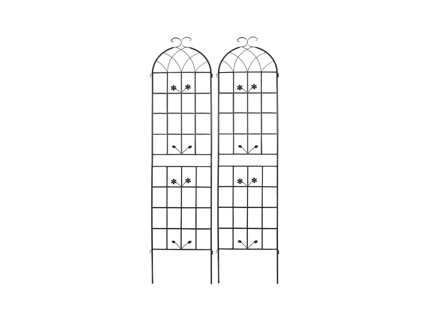 Grillage métallique jardin 2 paquets grillage plantes grimpantes intérieur extérieur plantes en pot plantes dintérieur décoratif clôture