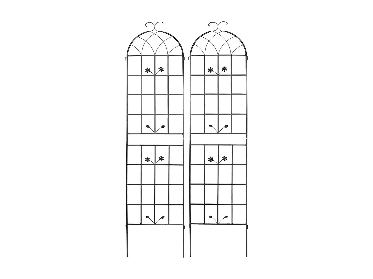 Grillage métallique jardin 2 paquets grillage plantes grimpantes intérieur extérieur plantes en pot plantes dintérieur décoratif clôture