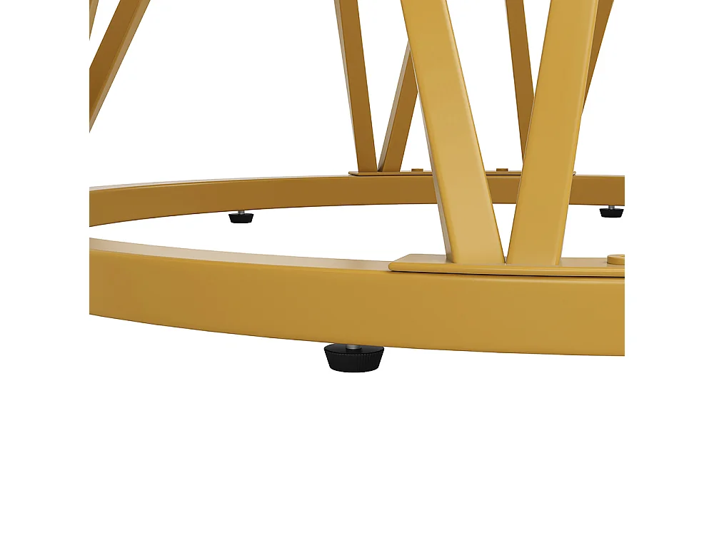 Ensemble table à manger 5 pièces 4 chaises moderne table ronde 100cm pieds métal plateau marbré chaises velours gris